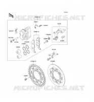 FREIN AVANT pour Kawasaki KX500