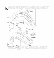 GARDE BOUE pour Kawasaki KX500