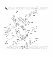 PIECE DE CADRE (COUVERTURE) pour Kawasaki KX500