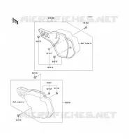 CACHE LAT&Eacute;RAL pour Kawasaki KX500