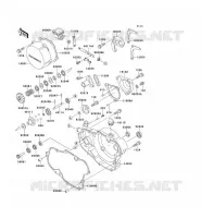 COUVERCLES MOTEUR pour Kawasaki KX500
