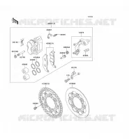 FREIN AVANT pour Kawasaki KX500
