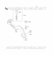 PEDALE DE FREIN pour Kawasaki KX500