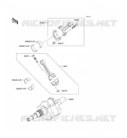 PIECE DE CADRE (COUVERTURE) pour Kawasaki KX500