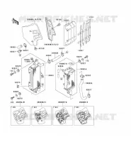 RADIATEUR pour Kawasaki KX500