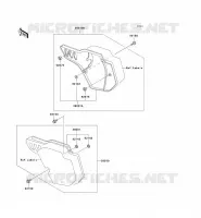 CACHE LAT&Eacute;RAL pour Kawasaki KX500