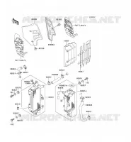 RADIATEUR pour Kawasaki KX500