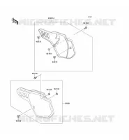 CACHE LAT&Eacute;RAL pour Kawasaki KX500