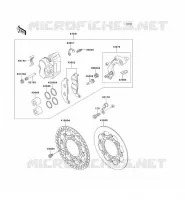 FREIN AVANT pour Kawasaki KX500