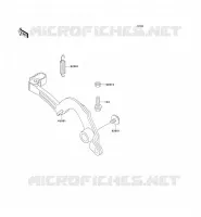PEDALE DE FREIN pour Kawasaki KX500