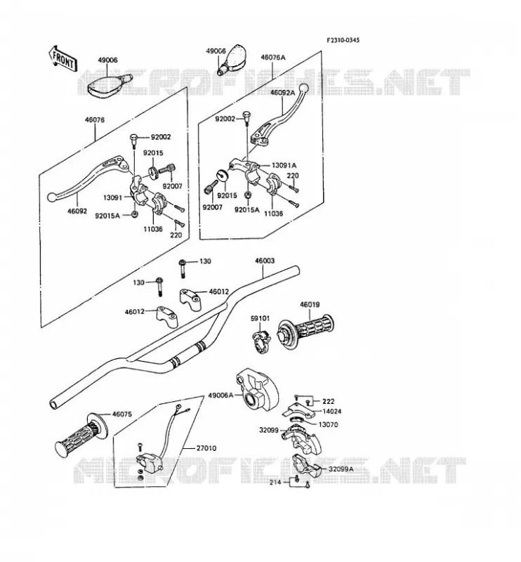 GUIDON Kawasaki TOUT-TERRAIN 60 1985 KX60  KX60-B1