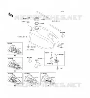 RESERVOIR CARBURANT pour Kawasaki KX60