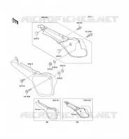 CACHE LAT&Eacute;RAL pour Kawasaki KX60