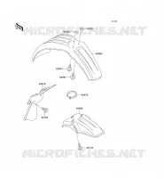 GARDE BOUE pour Kawasaki KX60