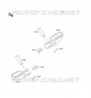 REPOSE PIED pour Kawasaki KX60