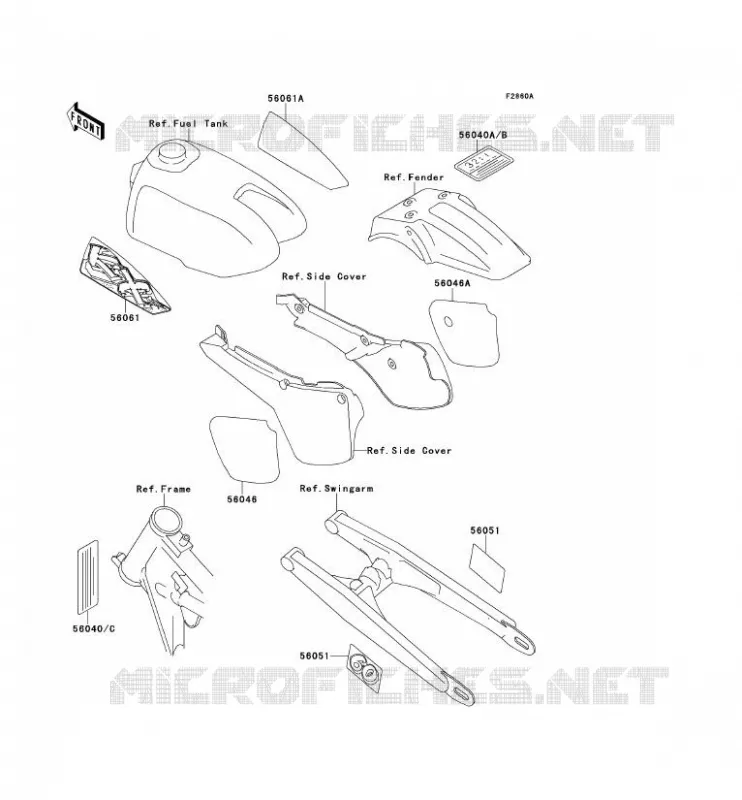 LABEL Kawasaki TOUT-TERRAIN 60 1995 KX60  KX60-B11