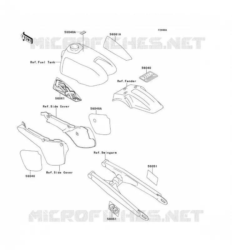 LABEL Kawasaki TOUT-TERRAIN 60 1995 KX60  KX60-B11
