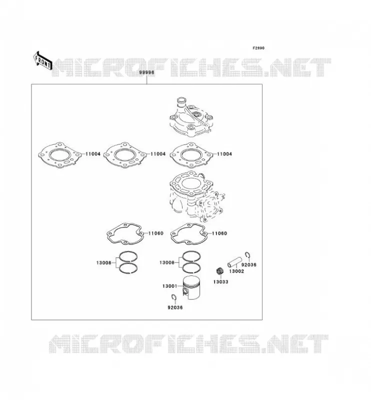 PIECE EN OPTION Kawasaki TOUT-TERRAIN 60 2002 KX60  KX60-B18