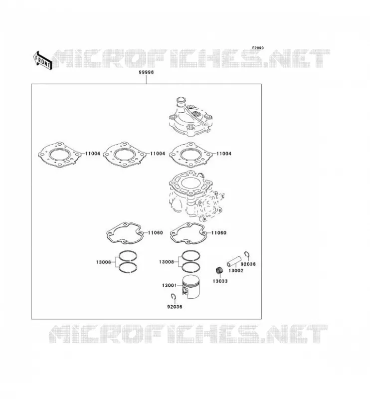 PIECE EN OPTION Kawasaki TOUT-TERRAIN 60 2003 KX60  KX60-B19