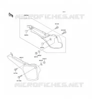 CACHE LAT&Eacute;RAL pour Kawasaki KX60