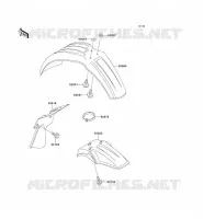 GARDE BOUE pour Kawasaki KX60
