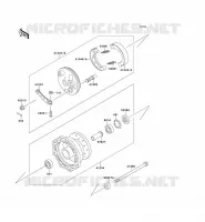 MOYEU AVANT pour Kawasaki KX60