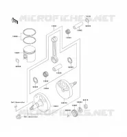 VILEBREQUIN/PISTON pour Kawasaki KX60