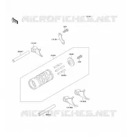 BARILLET/FOURCHETTE pour Kawasaki KX60