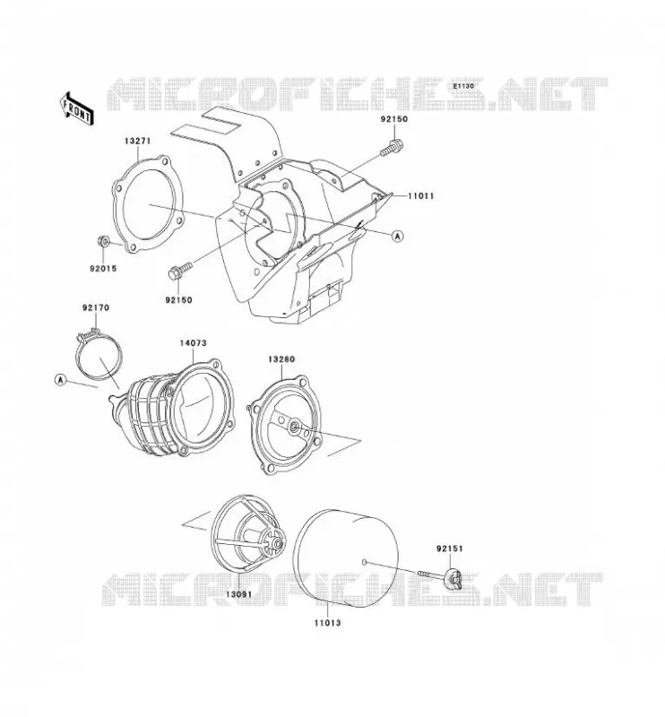 FILTRE A AIR Kawasaki TOUT-TERRAIN 65 2000 KX65  KX65-A1
