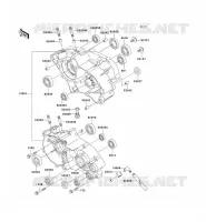 CARTER MOTEUR(S) pour Kawasaki KX65