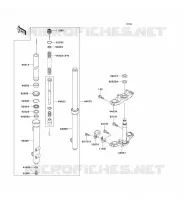 FOURCHE pour Kawasaki KX65