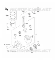 VILEBREQUIN/PISTON pour Kawasaki KX65
