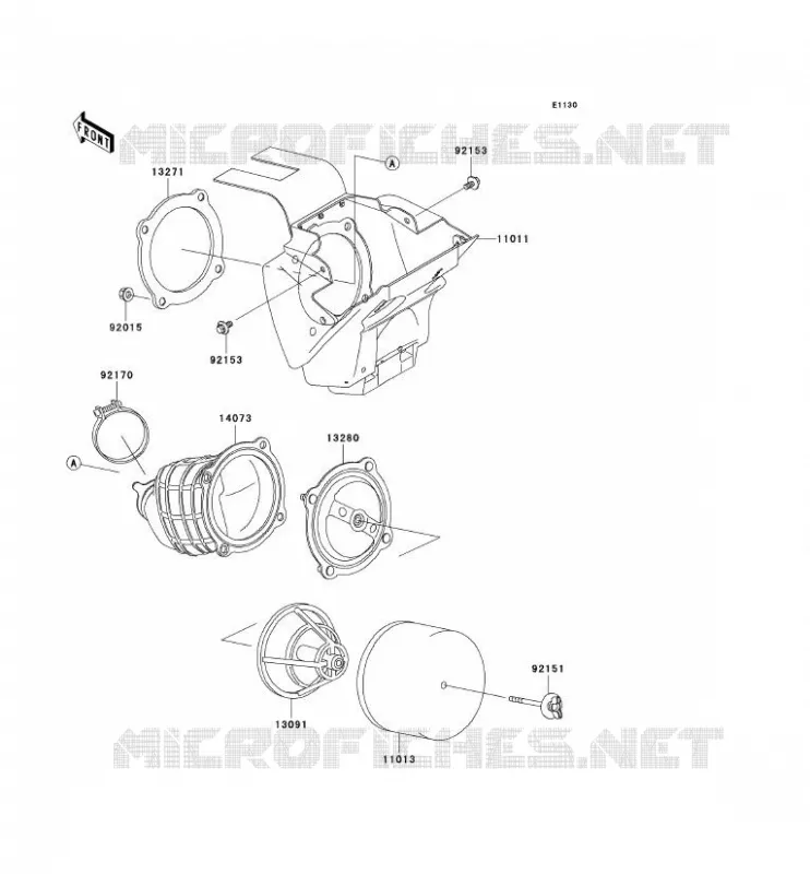 FILTRE A AIR Kawasaki TOUT-TERRAIN 65 2007 KX65  KX65A7F