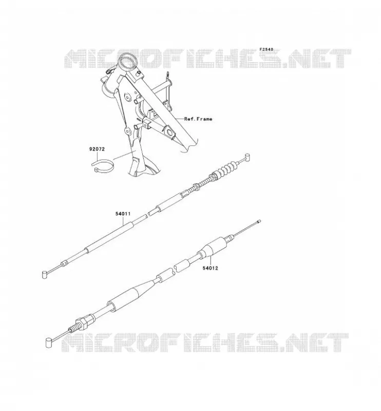 CABLES Kawasaki TOUT-TERRAIN 65 2008 KX65  KX65A8F