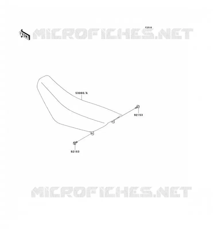 SELLE Kawasaki TOUT-TERRAIN 65 2008 KX65  KX65A8F