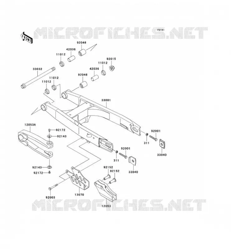 BRAS OSCILLANT Kawasaki TOUT-TERRAIN 65 2009 KX65  KX65A9F