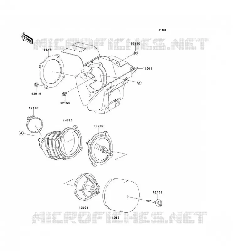 FILTRE A AIR Kawasaki TOUT-TERRAIN 65 2012 KX65  KX65ACF