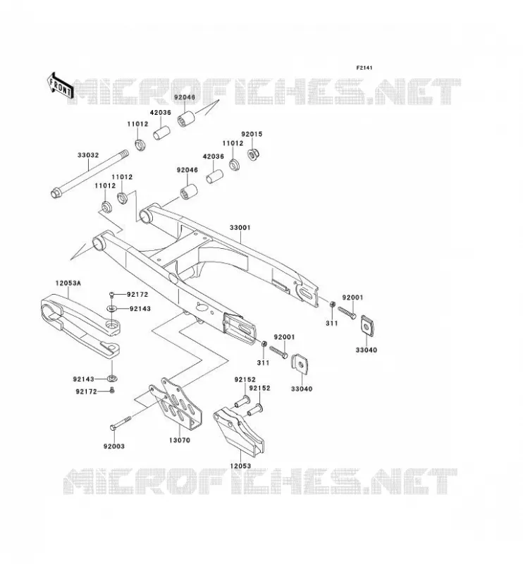 BRAS OSCILLANT Kawasaki TOUT-TERRAIN 65 2012 KX65  KX65ACF