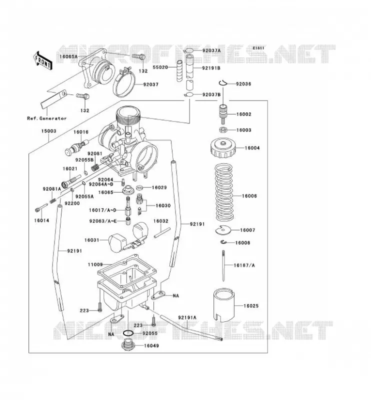 CARBURATEUR Kawasaki TOUT-TERRAIN 65 2012 KX65  KX65ACF