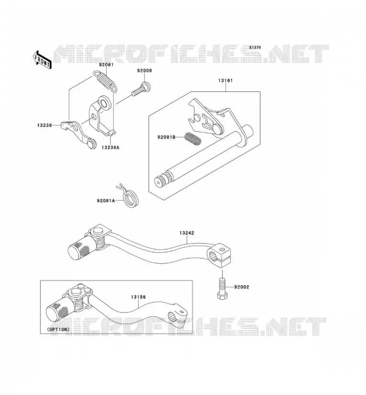 SELECTEUR Kawasaki TOUT-TERRAIN 65 2012 KX65  KX65ACF