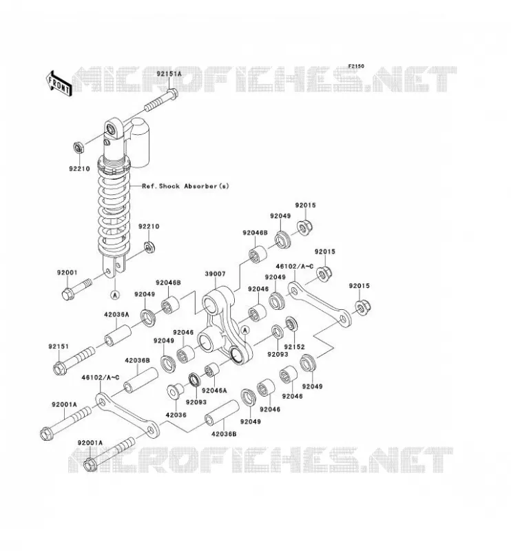 SUSPENSION Kawasaki TOUT-TERRAIN 65 2013 KX65  KX65ADF