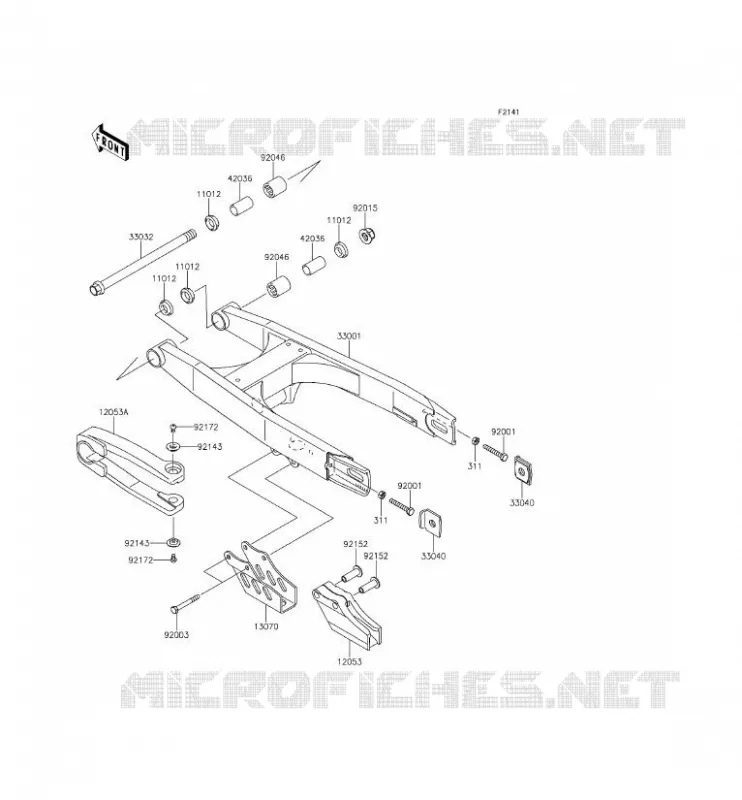 BRAS OSCILLANT Kawasaki TOUT-TERRAIN 65 2015 KX65  KX65AFF
