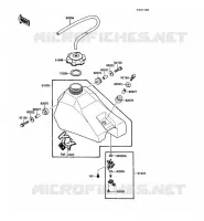 RESERVOIR CARBURANT pour Kawasaki KX80