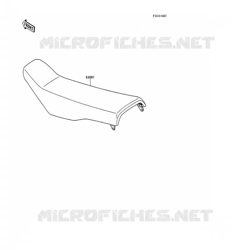 SELLE Kawasaki TOUT-TERRAIN 80 1990 KX80  KX80-M3