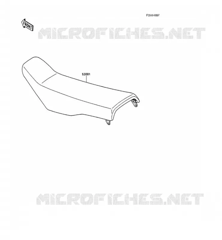 SELLE Kawasaki TOUT-TERRAIN 80 1990 KX80  KX80-P3