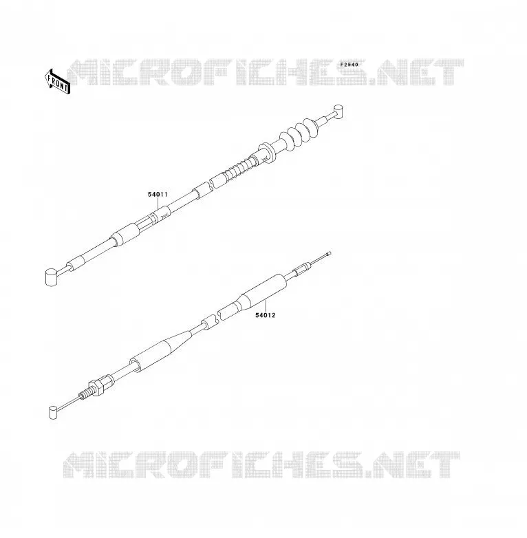 CABLES Kawasaki TOUT-TERRAIN 80 1994 KX80  KX80-S4