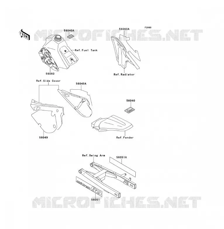 LABEL Kawasaki TOUT-TERRAIN 80 1994 KX80  KX80-S4