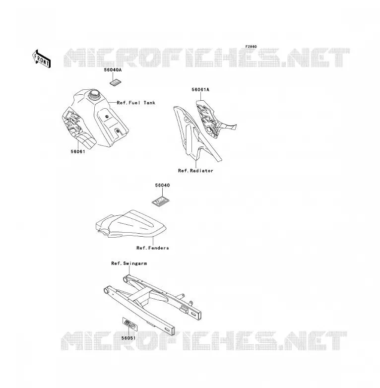 LABEL Kawasaki TOUT-TERRAIN 80 1996 KX80  KX80-S6
