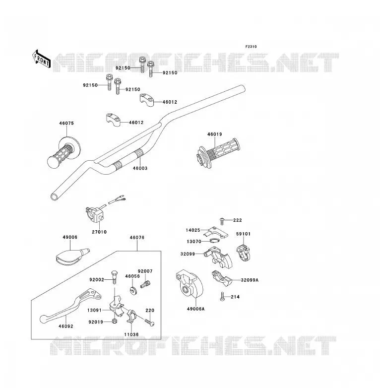 GUIDON Kawasaki TOUT-TERRAIN 80 1993 KX80  KX80-T3
