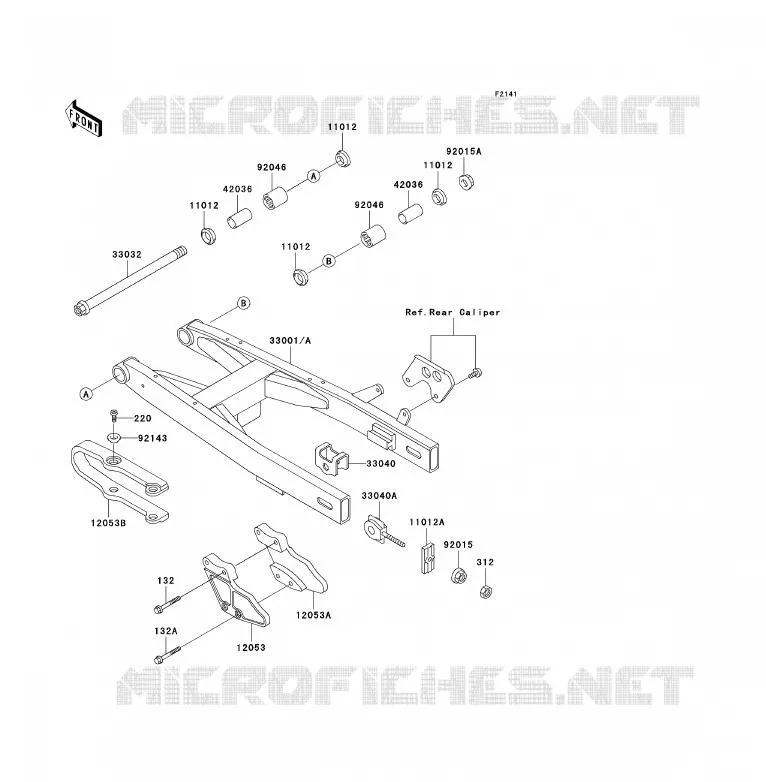 BRAS OSCILLANT Kawasaki TOUT-TERRAIN 80 1993 KX80  KX80-T3